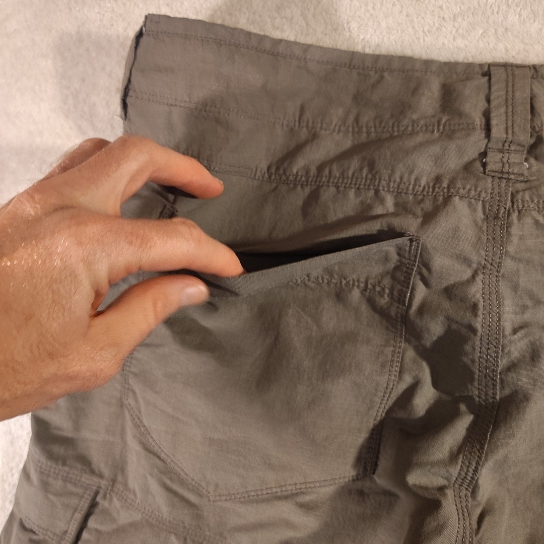 North Face Shorts Men's 34 Outdoors Hiking Flap 6 Pocket Lightweight Beige Cargo thumbnail 13