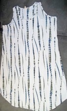 Dress Women 4XL plus country tank Tshirt style beach bathing suit cover up white