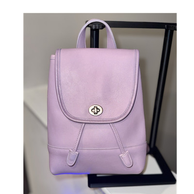 Coach backpack purse (lavender) Amazon.com | COACH Mini Court Backpack (SV/Sport Purple  main image 2