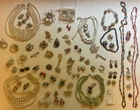 Vtg Costume Jewelry Lot 60+ PC Designer Rhinestones Some Signed