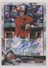2018 Bowman Chrome Rookie Atomic Refractor 66/100 Chance Sisco #CRA-CS Auto r7d