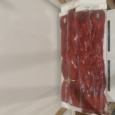 Coloured hair red glitter