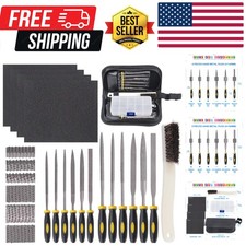 12pcs Mini Assorted Wood Rasp Set Include Brush and Storage Box with 4pcs San...