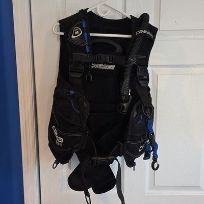Cressi Start Buoyancy Compensator Device BCD Size M Black Scuba Diving Vest