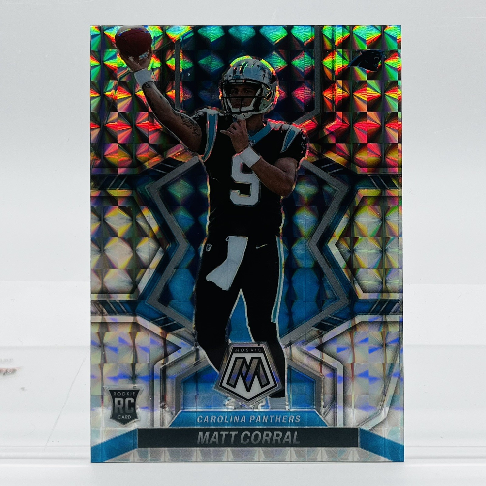 2022 Panini Mosaic Matt Corral RC Rookie Card Silver Mosaic Prizm #304