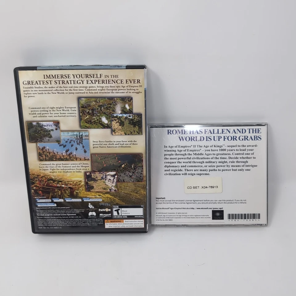 Age of Empires Lot: II 2 Age of Kings & III 3 Complete Collection (PC) + Ex Pack - Image 4 of 4
