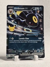 Umbreon ex 092/128 ME: 30° Celebrazione 30C Holo NM Carta Pokemon TCG