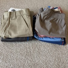 6 Pc Clothing Lot Boys Big Kids 8-10y Used 2 Pants 4 Shorts Dickies NB Gap DSG