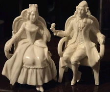 Early Capodimonte/Sitzendorf style, Porcelain Figurines Germany Marked