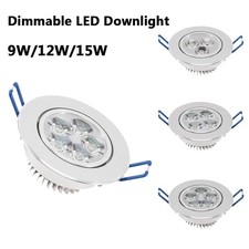 10PCS LED Downlight 9W/12W/15W Ceiling Light Panel Light Spotlight US
