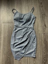 Crystal Sky Elegant Light Blue Glitter Women's Dress XS