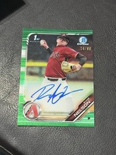 Ryne Nelson 2019 Bowman Chrome Green Refractor Auto Autograph #14/99