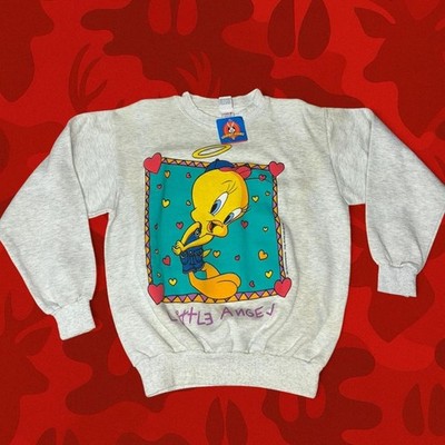 Vintage 90s Tweety Bird ''Little Angel'' Sweatshirt Size L