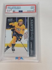 2021-22 Upper Deck Young Guns Rookie Tanner Jeannot Graded 9 #222