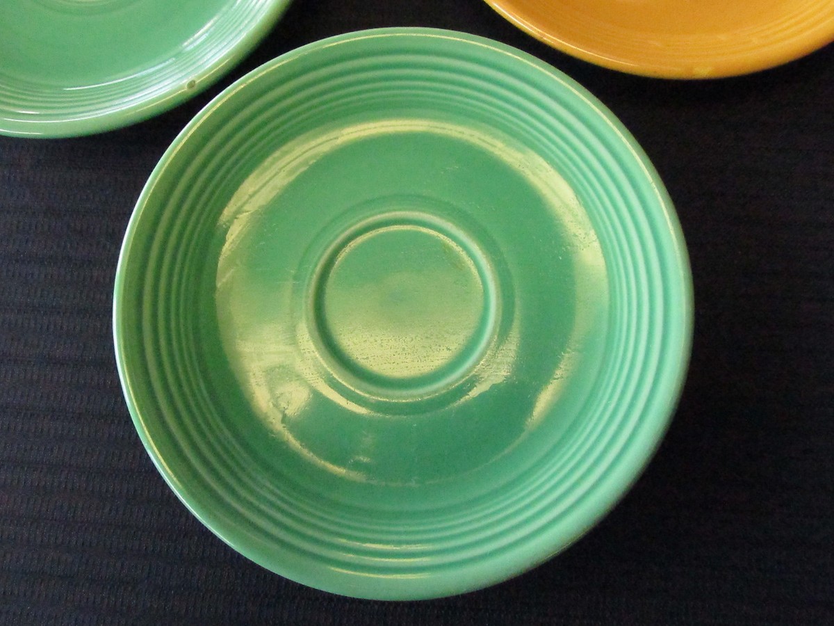 Fiesta Ware Vintage 5 Mixed Saucer and Bread and Butter Fiesta Ware Vintage 5 Mixed Saucer and Bread and Butter