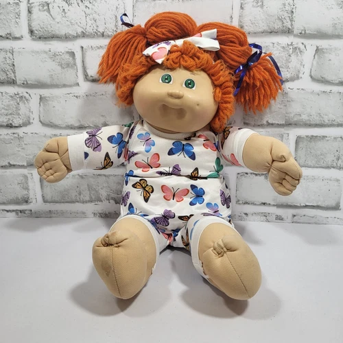 Cabbage Patch Doll Dimple Red Hair Green Eyes Coleco VTG 1978 1982