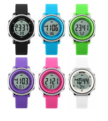 SKMEI Sports Kinder wasserdichte Alarm Hintergrundbeleuchtung Digital Display Uhr 