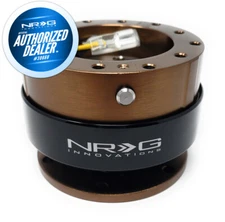 RARE NRG QUICK RELEASE GEN 2 BRONZE BODY - BLACK RING + HARDWARE SRK-200BR-BK
