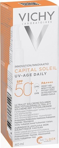Vichy Capital Soleil UV-Age crema solare viso leggera colorata quotidiana colore SPF50 40 ml - Foto 2 di 2