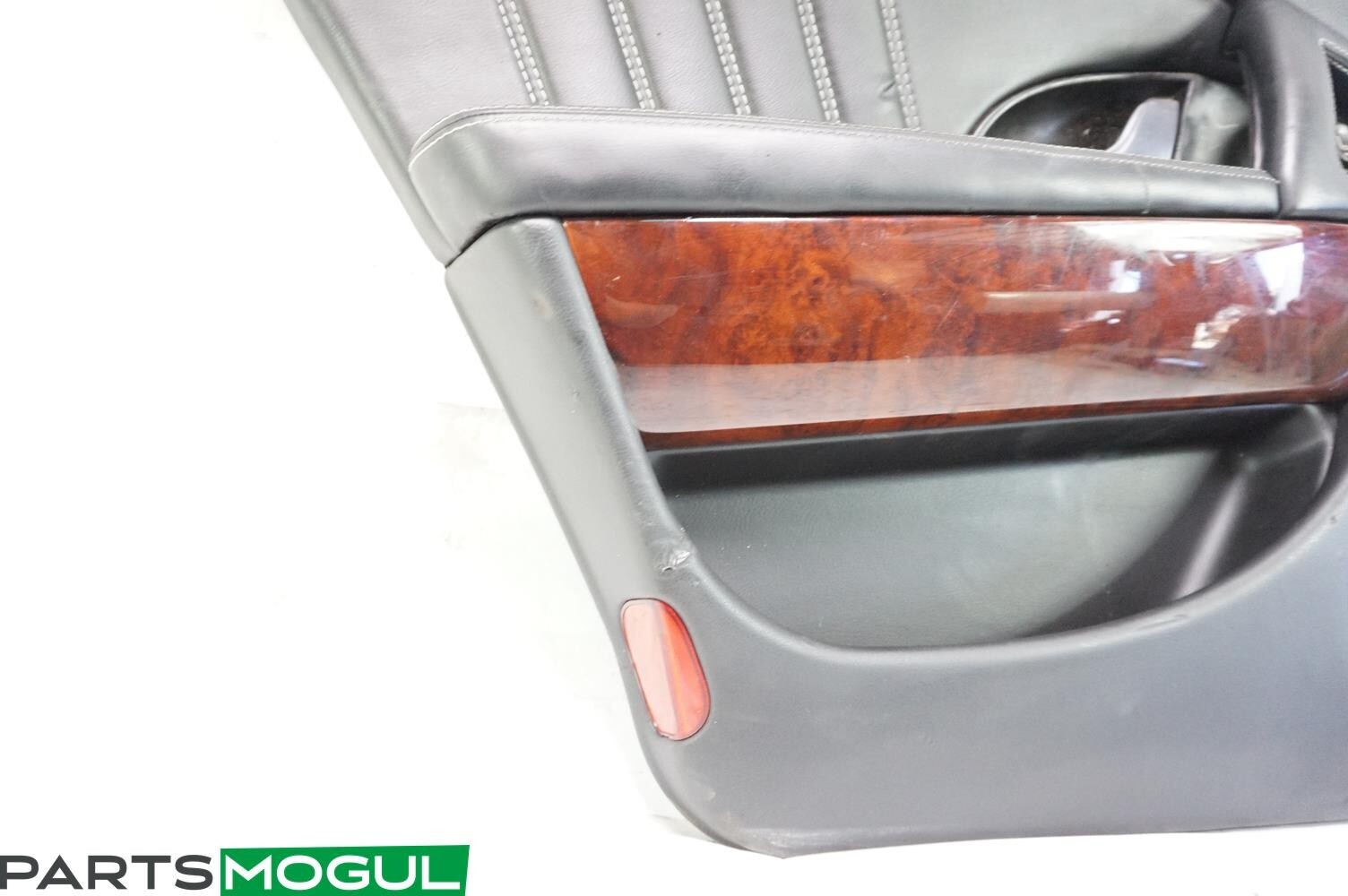 09-12 Maserati M139 Quattroporte Rear Left Door Panel Leather Wood 68215300 OEM