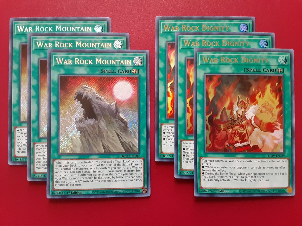 Yugioh War Rock Deck 45 Cards Mountain Medium Complete Budget Tournament  Ready | eBay