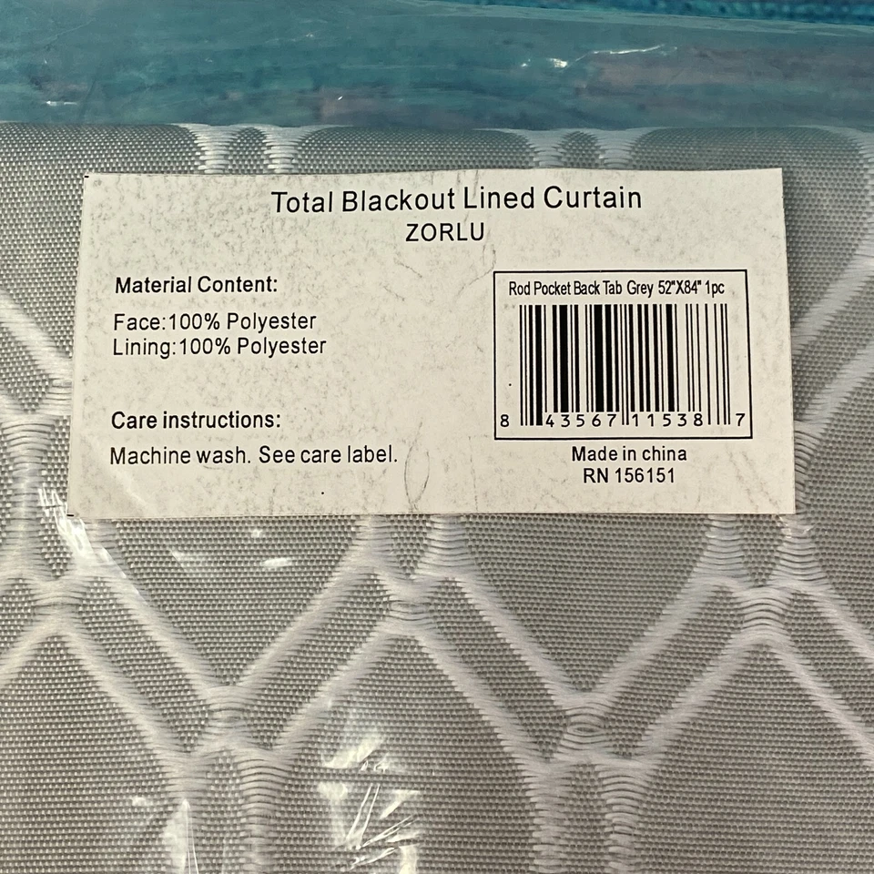 Anno Crescent Geometric Max Blackout Barra Térmica Bolsillo Panel Cortina Único NUEVO Foto 2 de 4