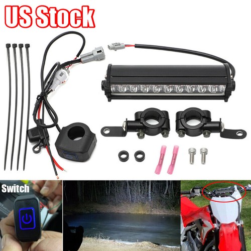 LED Headlight Light Bar Kit For Honda CRF250F CRF450X/450/110F TTR230