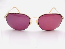 Vintage Safilo Pink Gold Metal Oval Sunglasses FRAMES ONLY Italy