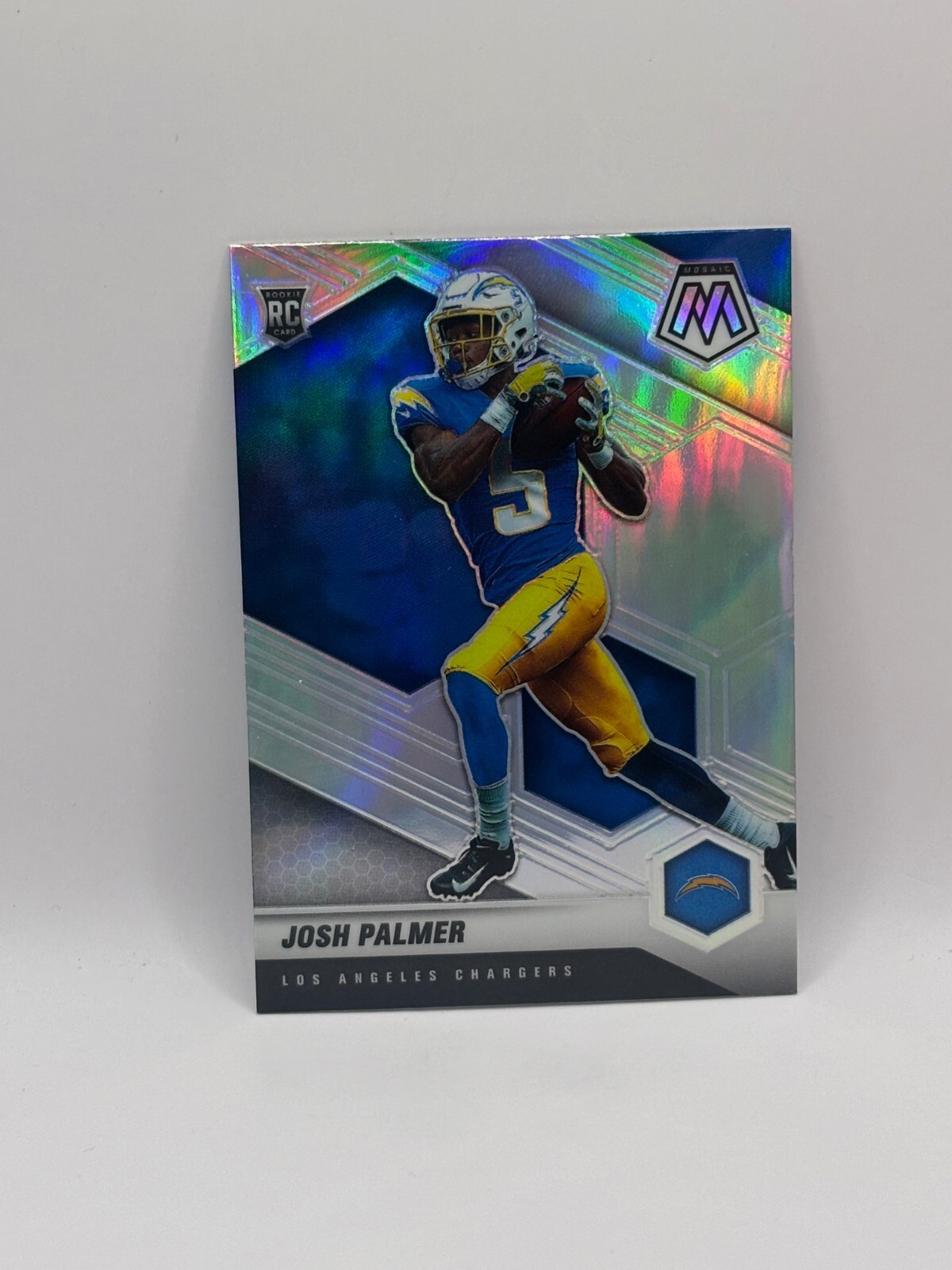 2021 Mosaic Prizm JOSH PALMER "SILVER" #329 RC Rookie Card LOS ANGELES CHARGERS