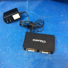 Aluratek ADS02F 1900x1200 2-Port DVI Video Splitter W/ Charger -CLEAN-