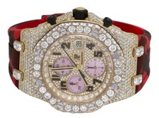 Audemars Piguet Royal Oak Offshore 18K Rose Gold 42MM Diamond Watch 19.75 Ct