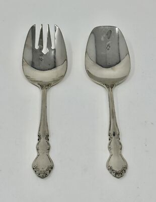 Oneida Dover 2 Piece Salad Serving Set Quality 18/10 Stainless