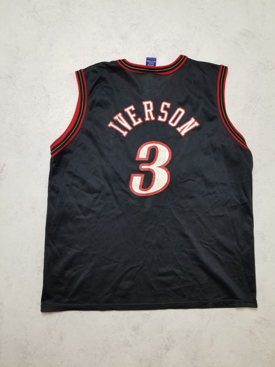 Vintage NBA Champion Philadelphia 76ers Allen Iverson Jersey Size