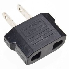 1x New Travel Adapter/Plug in convert 220v to 110v Adapter Home Office EU to US