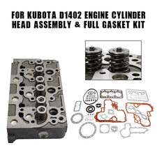 Complete Cylinder Head With Valve Spring & Gasket Kit For Kubota D1402 Engine,