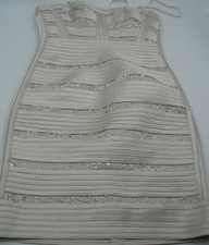 BCBG Max Azria Rebecca Strapless Cocktail Dress Size 2 NWT Mini Sequins