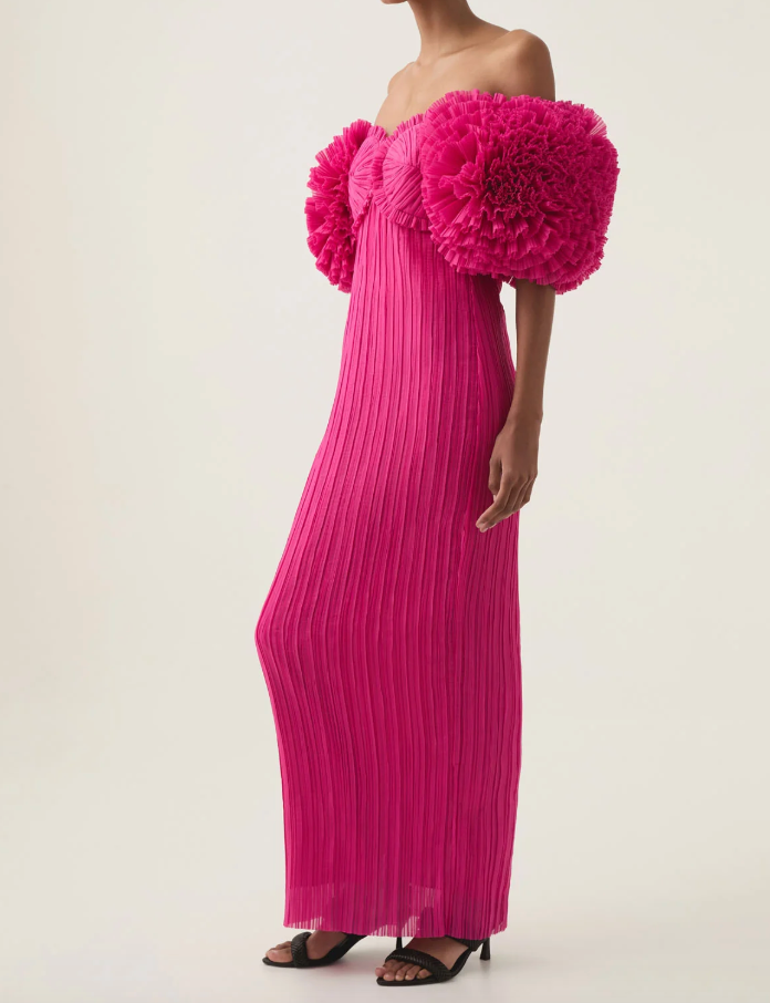 Current Season Aje Pink Crystallise Pleated Gown | eBay Current Season Aje Pink Crystallise Pleated Gown | eBay