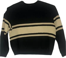 Diesel Men’s S-Pond Sweatshirt Size XL (Relaxed Fit) Color Black & Gold
