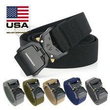 2022 Adjustable Alloy Buckle Military Tactical Belt Nylon Rigger Waistband Belt