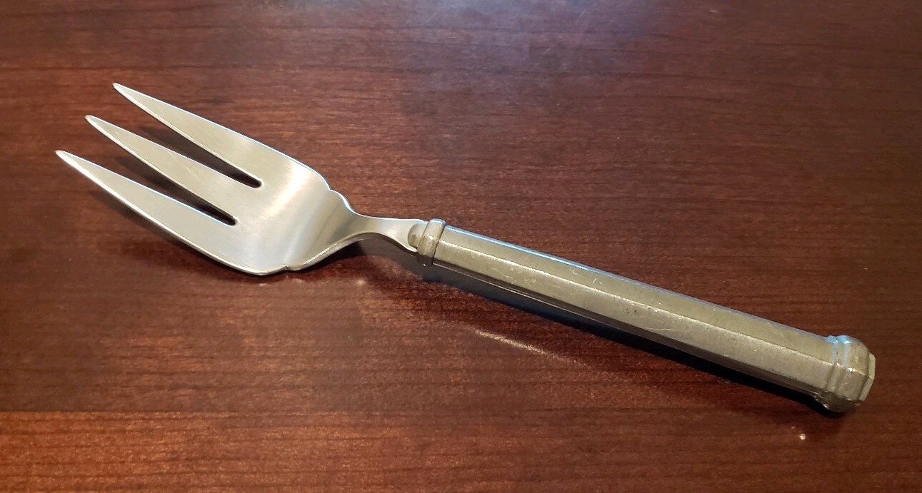 Gorham Pewter Octette Meat Serving Fork Satin Finish Flatware 8 1/4" eBay