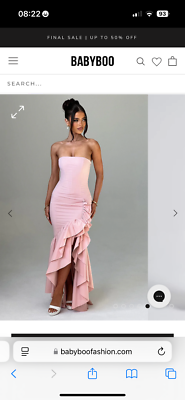 Women's babyboo angelina maxi dress blush | eBay UK
