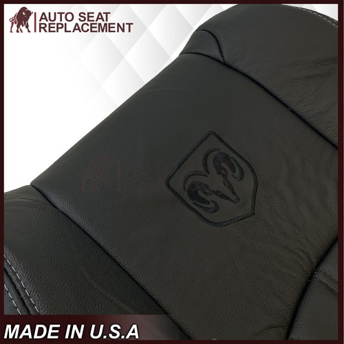 Fits 2009 2010 2011 2012 Dodge Ram Laramie Syn. Leather Seat Cover Slate Gray - Bild 3 von 27