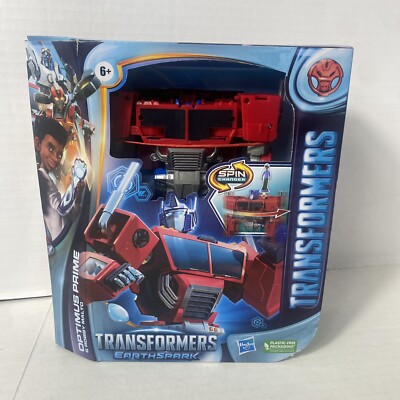 Transformers Earthspark Spin Changer Optimus Prime & Robby Malto NEW Ships Free