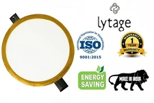 LED Panel 18W With Golden Frame White Light Down Facing Lamp For Office 