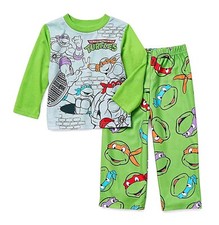 Teenage Mutant Ninja Turtles Boys Pajamas Toddler Size 2 3 4 Shirt Pants Set NWT