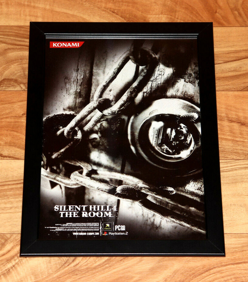 Silent Hill 4 The Room Small Poster / Vintage Ad Page Framed PS2
