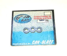 New Pack of 3 Large San-Blast 6305-03 Steel Siphon Air Jet Gaskets Made in USA
