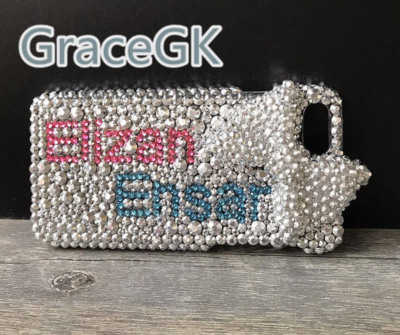Personaliza Hecha a Mano Tu Nombre Bling Funda Teléfono Para Varios Teléfono Regalo Foto 3 de 4