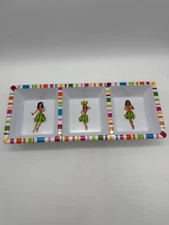 Target Aloha Summer Melamine 3-Section Condiment Tray 15"