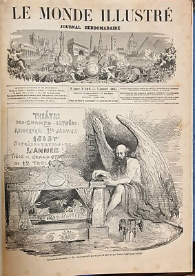 1865 Le Monde Illustrè French Illustrated Magazine Antique Book